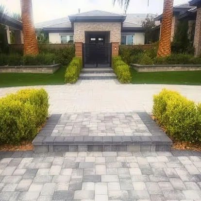 A finished paver patio that took an ordinary yard to a destination